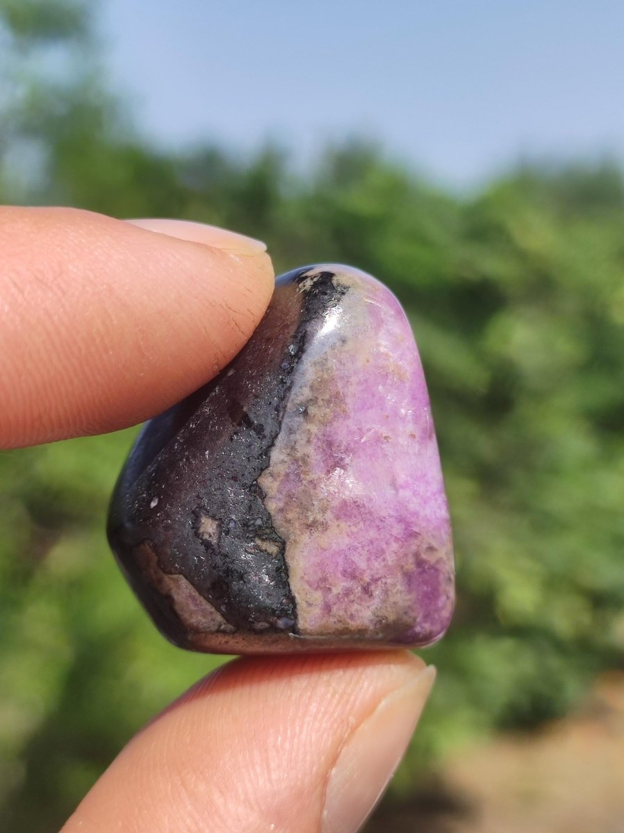 Sugilith - Sammler Deko Heilstein lila Handschmeichler Rarität Meditation Energie Edelstein Kristall Investition Wertanlage Natürlich Unikat - Art of Nature Berlin