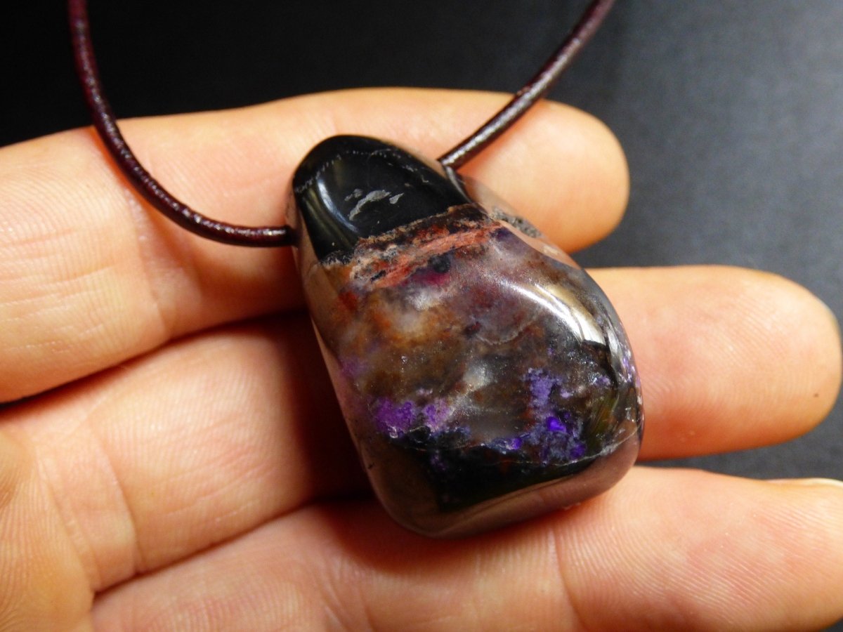 Sugilith / Sugilite ~ Edelstein Kette ~HIPPIE ~GOA ~Boho ~Ethno ~Nature ~Heilstein ~Rarität ~Selten ~Flash ~Wow ~Sammler - Art of Nature Berlin