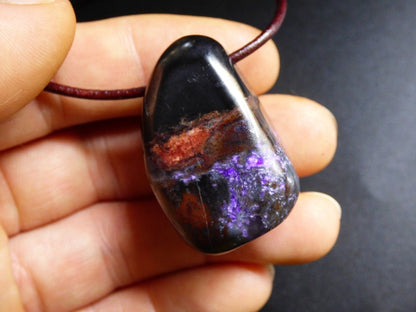 Sugilith / Sugilite ~ Edelstein Kette ~HIPPIE ~GOA ~Boho ~Ethno ~Nature ~Heilstein ~Rarität ~Selten ~Flash ~Wow ~Sammler - Art of Nature Berlin