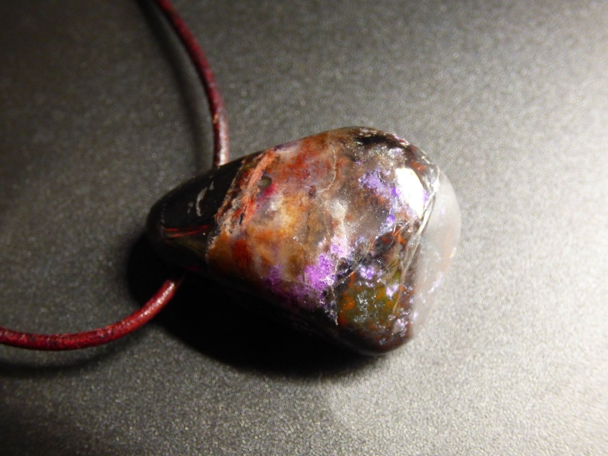 Sugilith / Sugilite ~ Edelstein Kette ~HIPPIE ~GOA ~Boho ~Ethno ~Nature ~Heilstein ~Rarität ~Selten ~Flash ~Wow ~Sammler - Art of Nature Berlin