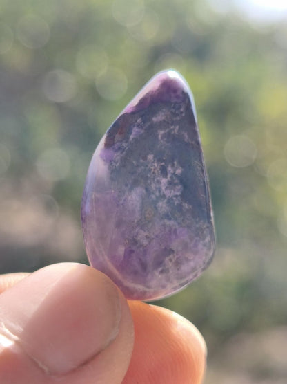 Sugilith / Sugilite Kette inkl. 925 Silberöse lila Edelstein Unikat Ethno Natur Heilstein Rarität Selten Flash Wow Sammler Investition Edel - Art of Nature Berlin