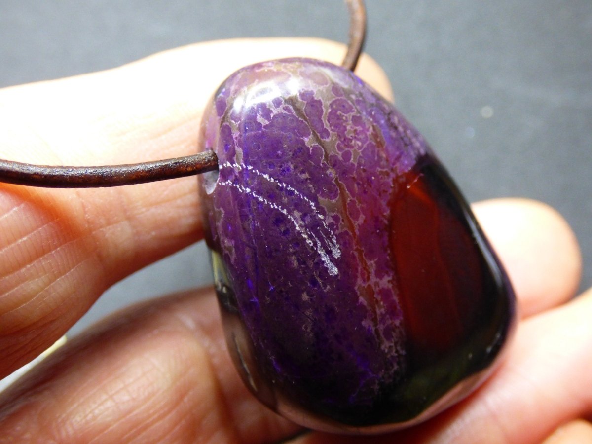 Sugilith / Sugilite *Rarität* ~Edelstein ~Kette ~selten ~HIPPIE ~GOA ~Boho ~Ethno ~Nature ~Heilstein ~Sammler ~Wertanlage - Art of Nature Berlin