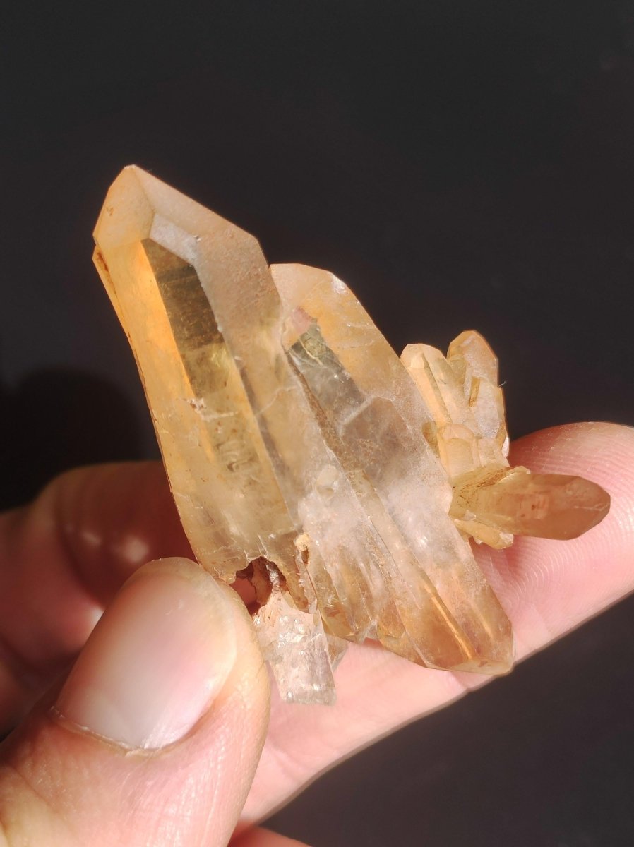 Tangerine Cluster / Stufe Rarität Deko Stein Edelstein Kristall Geschenk Er Sie Freundin Heilstein Meditation Kraft Energie Haus Wohnen - Art of Nature Berlin