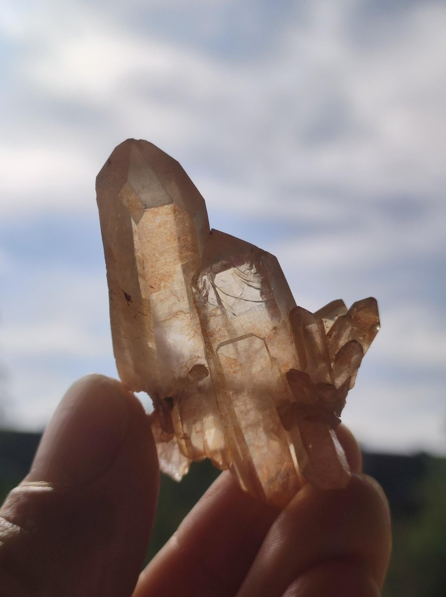 Tangerine Cluster / Stufe Rarität Deko Stein Edelstein Kristall Geschenk Er Sie Freundin Heilstein Meditation Kraft Energie Haus Wohnen - Art of Nature Berlin