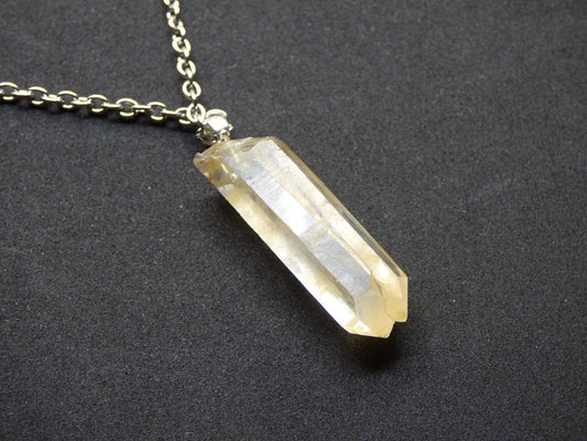 Tangerine Quarz roh *Rarität* ~ 925 Silber Fassung ~ Edelstein Kette ~HIPPIE ~GOA ~Boho ~Ethno ~Nature ~Heilstein - Art of Nature Berlin