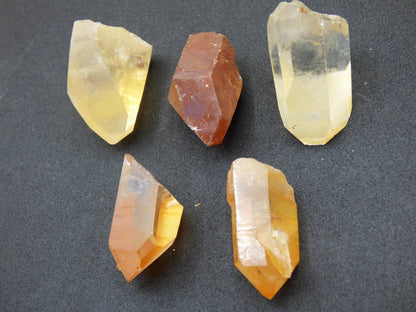 Tangerine Quarz SET - Spitzen Sammler Stufen Rarität Edelstein Deko Kristall Heilstein Mineral Energie Natur Meditation HIPPIE Makramee - Art of Nature Berlin