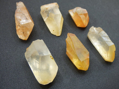 Tangerine Quarz SET - Spitzen Sammler Stufen Rarität Edelstein Deko Kristall Heilstein Mineral Energie Natur Meditation HIPPIE Makramee - Art of Nature Berlin