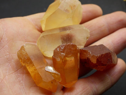 Tangerine Quarz SET - Spitzen Sammler Stufen Rarität Edelstein Deko Kristall Heilstein Mineral Energie Natur Meditation HIPPIE Makramee - Art of Nature Berlin