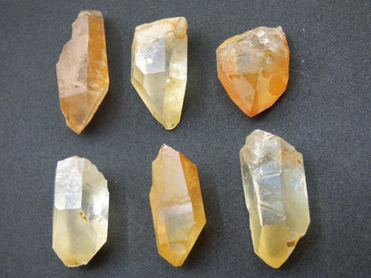 Tangerine Quarz SET - Spitzen Sammler Stufen Rarität Edelstein Deko Kristall Heilstein Mineral Energie Natur Meditation HIPPIE Makramee - Art of Nature Berlin