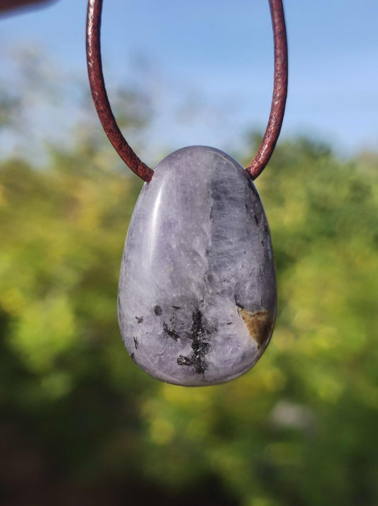 Tansanit - Edelstein Kette Heilstein blau Natur Echt Rarität Mann Frau Glück HIPPIE GOA Boho Tibet Ethno Rarität Geschenk Mann Frau Er Sie - Art of Nature Berlin