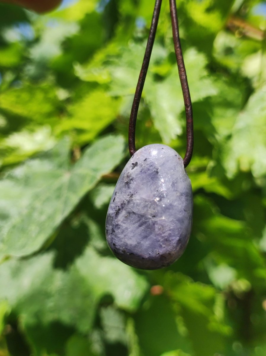 Tansanit - Edelstein Kette Heilstein blau Natur Echt Rarität Mann Frau Glück HIPPIE GOA Boho Tibet Ethno Rarität Geschenk Mann Frau Er Sie - Art of Nature Berlin