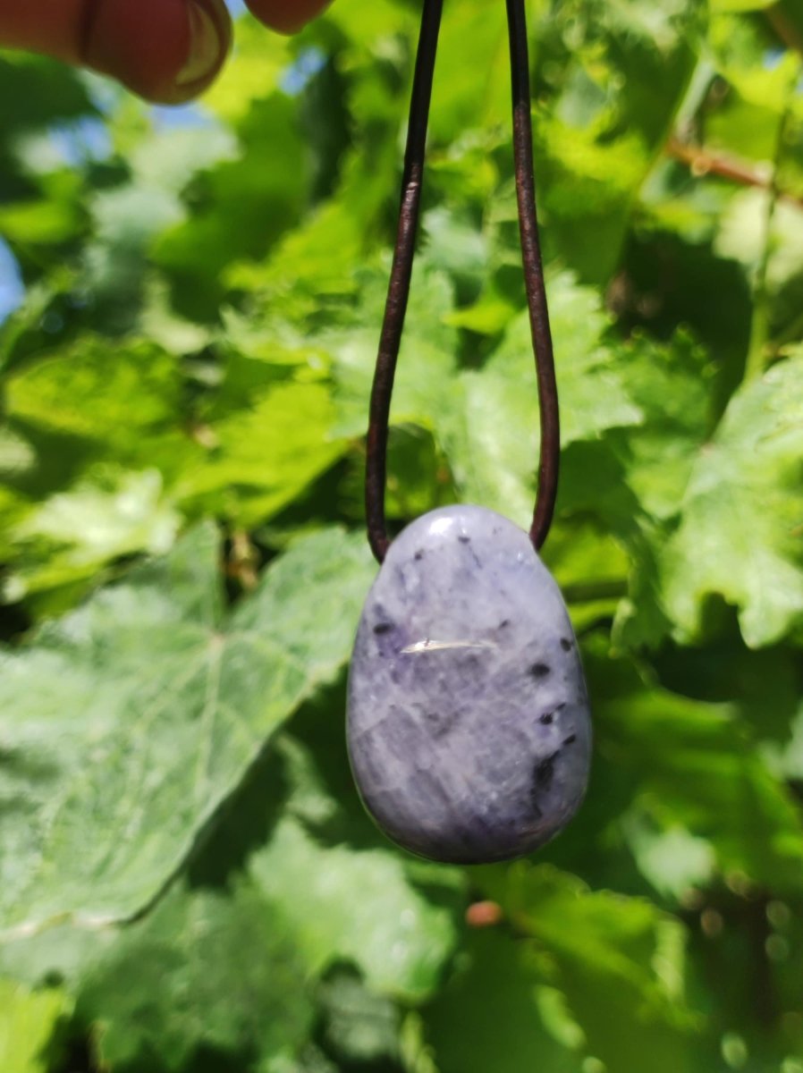 Tansanit - Edelstein Kette Heilstein blau Natur Echt Rarität Mann Frau Glück HIPPIE GOA Boho Tibet Ethno Rarität Geschenk Mann Frau Er Sie - Art of Nature Berlin