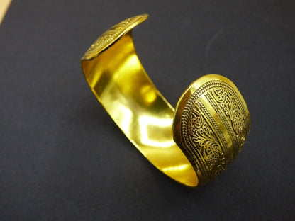 Tibet Armreif ~ Messing Antik Golden ~ Armschmuck ~HIPPIE ~GOA ~Boho ~Ethno ~Nature ~Indian ~Vintage ~Schnörkel - Art of Nature Berlin
