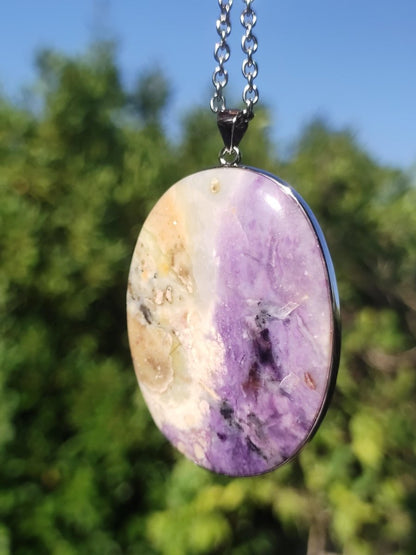 Tiffany Opal / Fluorit Opal AAA - 925 Sterling Silber Edelstein Kette Natur blau Schutz Rarität Heilstein Kristall Mann Frau Er Sie Geschenk - Art of Nature Berlin