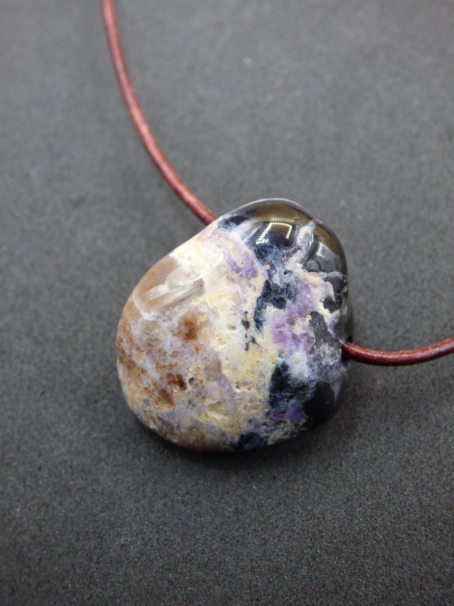 Tiffany Opal (Fluorit Opal) ~ Edelstein Kette ~HIPPIE ~GOA ~Boho ~Tibet ~Ethno ~Nature ~Heilstein - Art of Nature Berlin