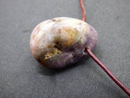 Tiffany Opal (Fluorit Opal) ~ Edelstein Kette ~HIPPIE ~GOA ~Boho ~Tibet ~Ethno ~Nature ~Heilstein - Art of Nature Berlin