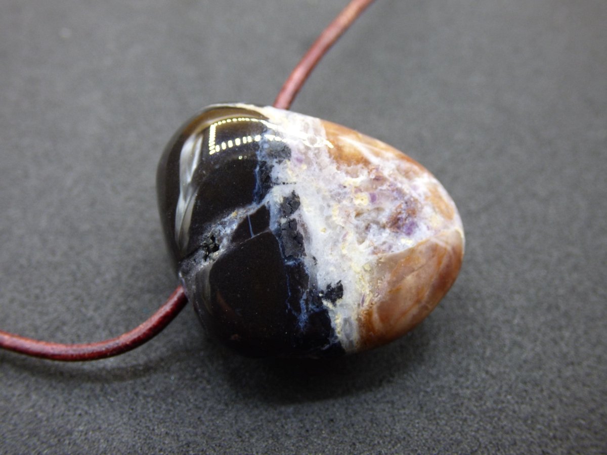 Tiffany Opal (Fluorit Opal) ~ Edelstein Kette ~HIPPIE ~GOA ~Boho ~Tibet ~Ethno ~Nature ~Heilstein - Art of Nature Berlin