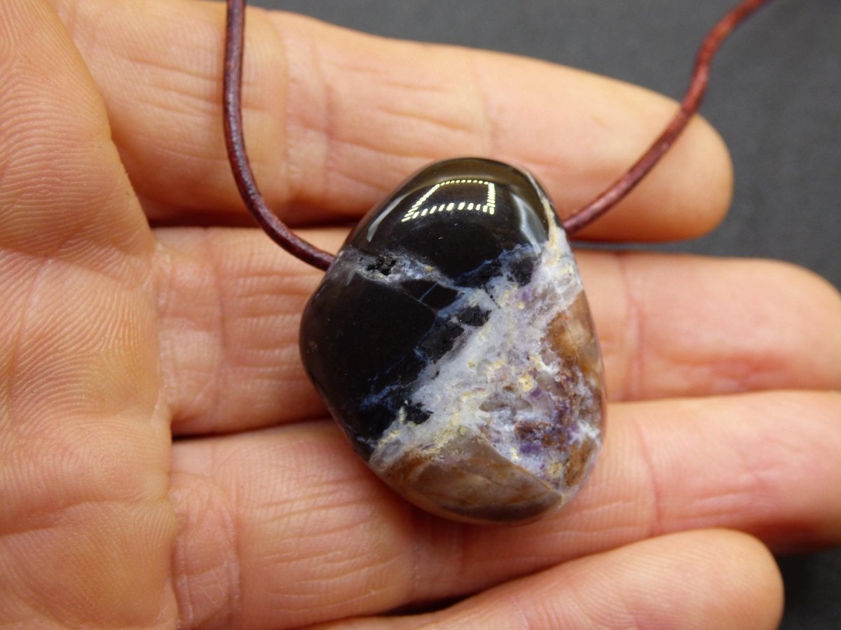 Tiffany Opal (Fluorit Opal) ~ Edelstein Kette ~HIPPIE ~GOA ~Boho ~Tibet ~Ethno ~Nature ~Heilstein - Art of Nature Berlin