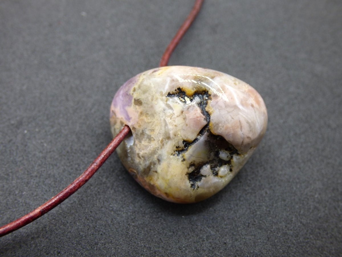 Tiffany Opal (Fluorit Opal) ~ Edelstein Kette ~HIPPIE ~GOA ~Boho ~Tibet ~Ethno ~Nature ~Heilstein - Art of Nature Berlin