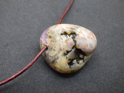 Tiffany Opal (Fluorit Opal) ~ Edelstein Kette ~HIPPIE ~GOA ~Boho ~Tibet ~Ethno ~Nature ~Heilstein - Art of Nature Berlin