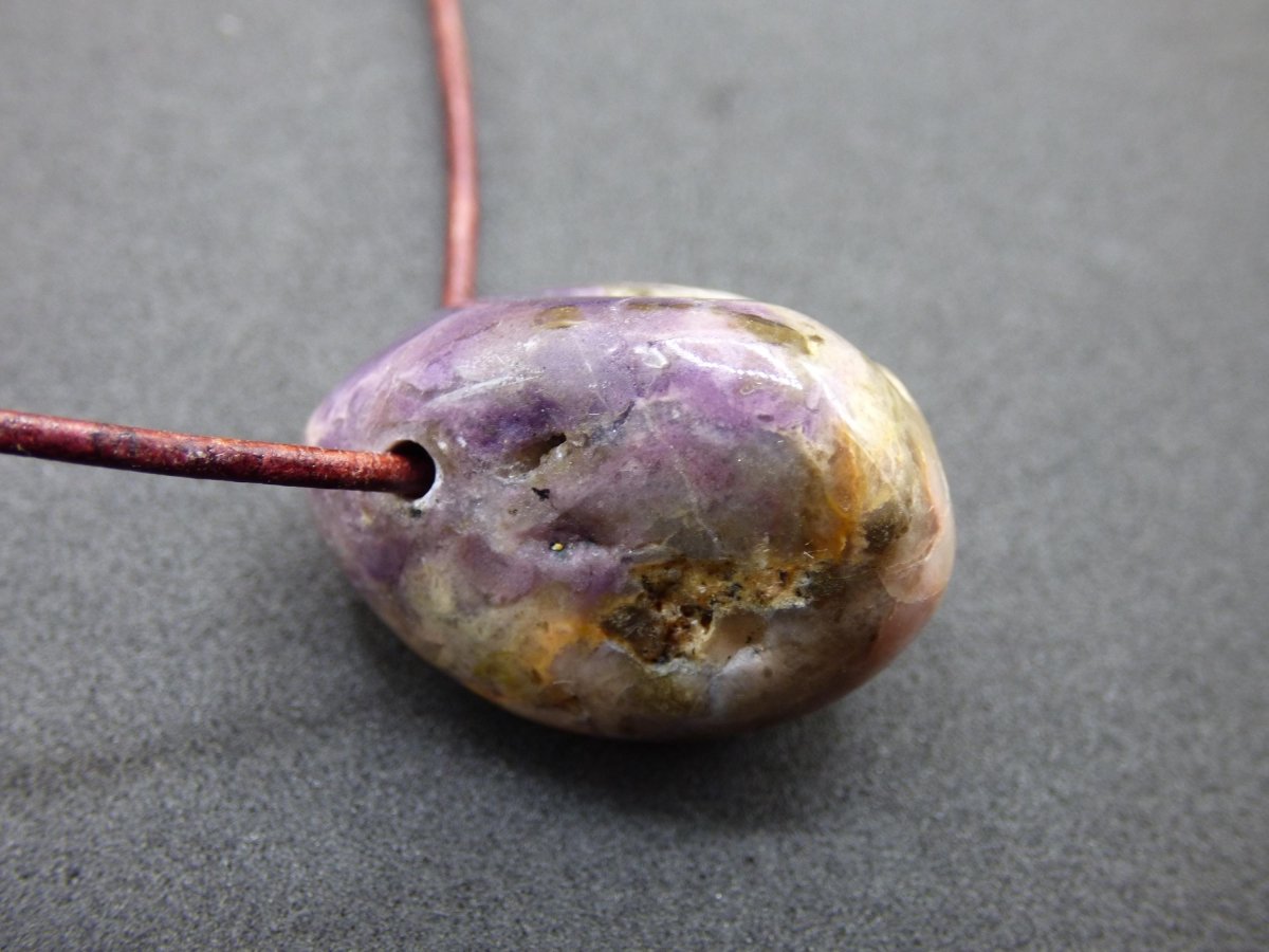 Tiffany Opal (Fluorit Opal) ~ Edelstein Kette ~HIPPIE ~GOA ~Boho ~Tibet ~Ethno ~Nature ~Heilstein - Art of Nature Berlin