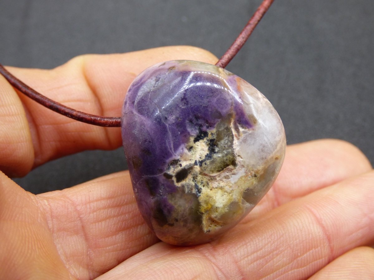 Tiffany Opal (Fluorit Opal) ~ Edelstein Kette ~HIPPIE ~GOA ~Boho ~Tibet ~Ethno ~Nature ~Heilstein - Art of Nature Berlin