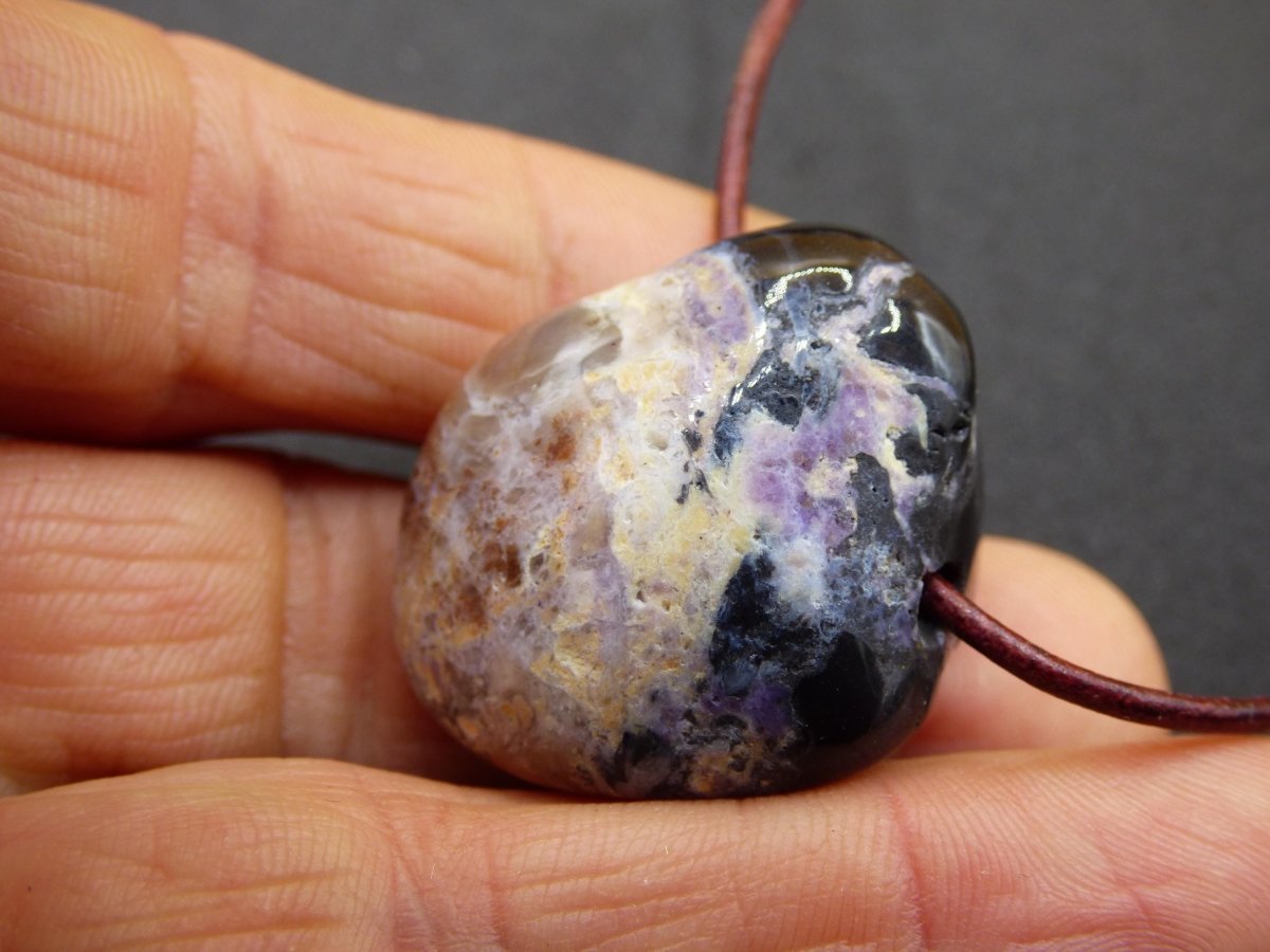 Tiffany Opal (Fluorit Opal) ~ Edelstein Kette ~HIPPIE ~GOA ~Boho ~Tibet ~Ethno ~Nature ~Heilstein - Art of Nature Berlin