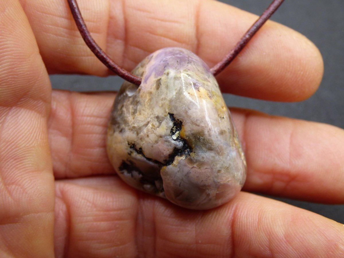 Tiffany Opal (Fluorit Opal) ~ Edelstein Kette ~HIPPIE ~GOA ~Boho ~Tibet ~Ethno ~Nature ~Heilstein - Art of Nature Berlin