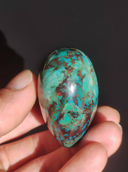 Traumhaftes Chrysocoll Herz - Magische Edelstein Deko Kristall Rarität Sammler Unikat Geschenk Er Sie Mann Frau Heilstein Qualität Ethisch - Art of Nature Berlin