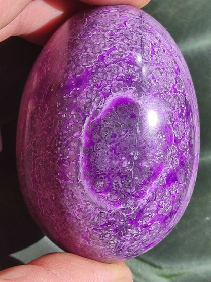 Traumhaftes Sugilith Ei ~ 750ct ~ Sugilite Egg Edelstein Deko Kristall Meditation Energie Heilstein Rarität Selten Sammler Investition - Art of Nature Berlin