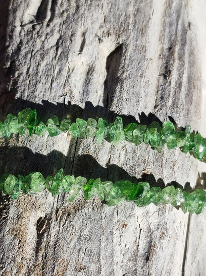 Tsavorit *Rarität* ~ 925 Sterling Silber Edelstein Kette grün Natur Heilstein Geschenk Mann Frau Er Sie Weihnachten Edel - Art of Nature Berlin