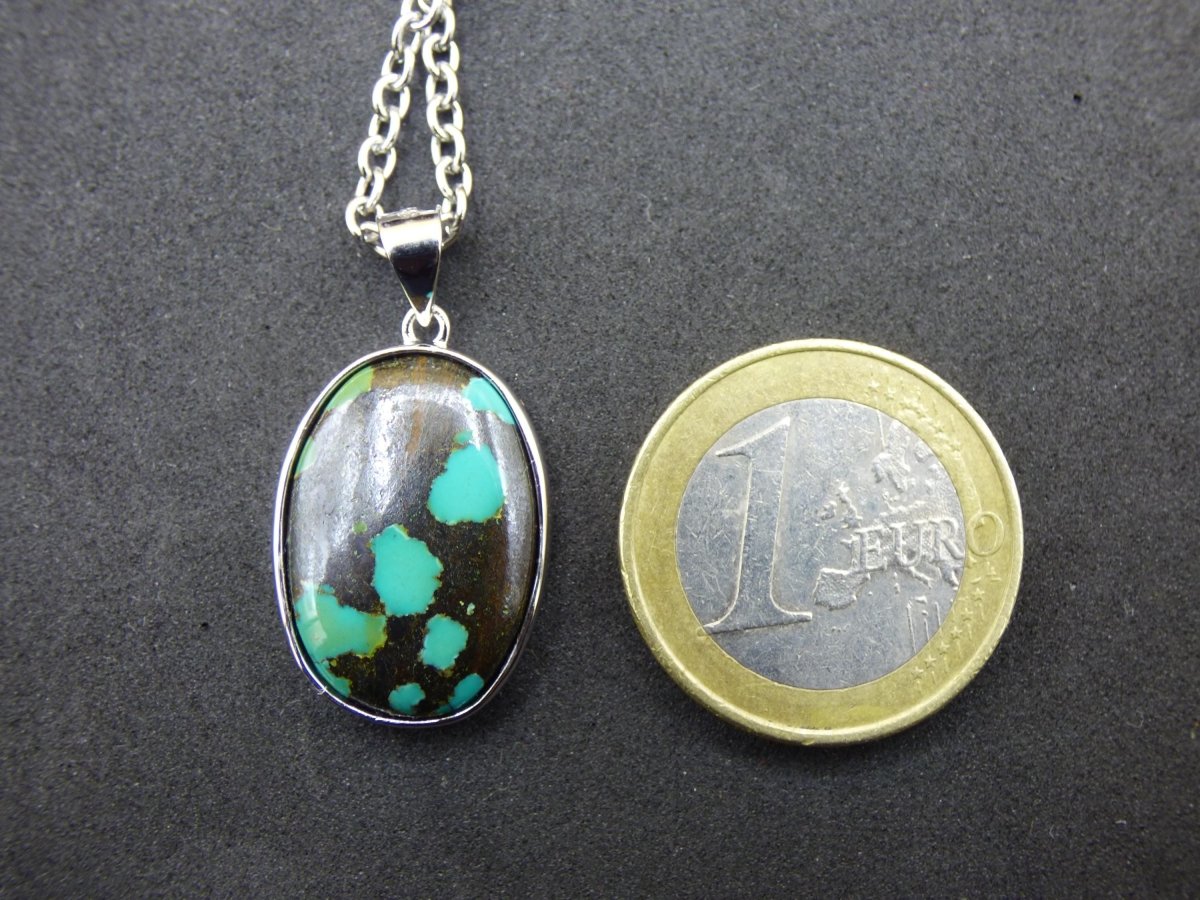 Türkis echt Edelstein Kette 925 Sterling Silber - Edler Frau Mann Schmuck Filigran Hochzeitstag Geburtstag Geschenk Heilstein Rarität Natur - Art of Nature Berlin