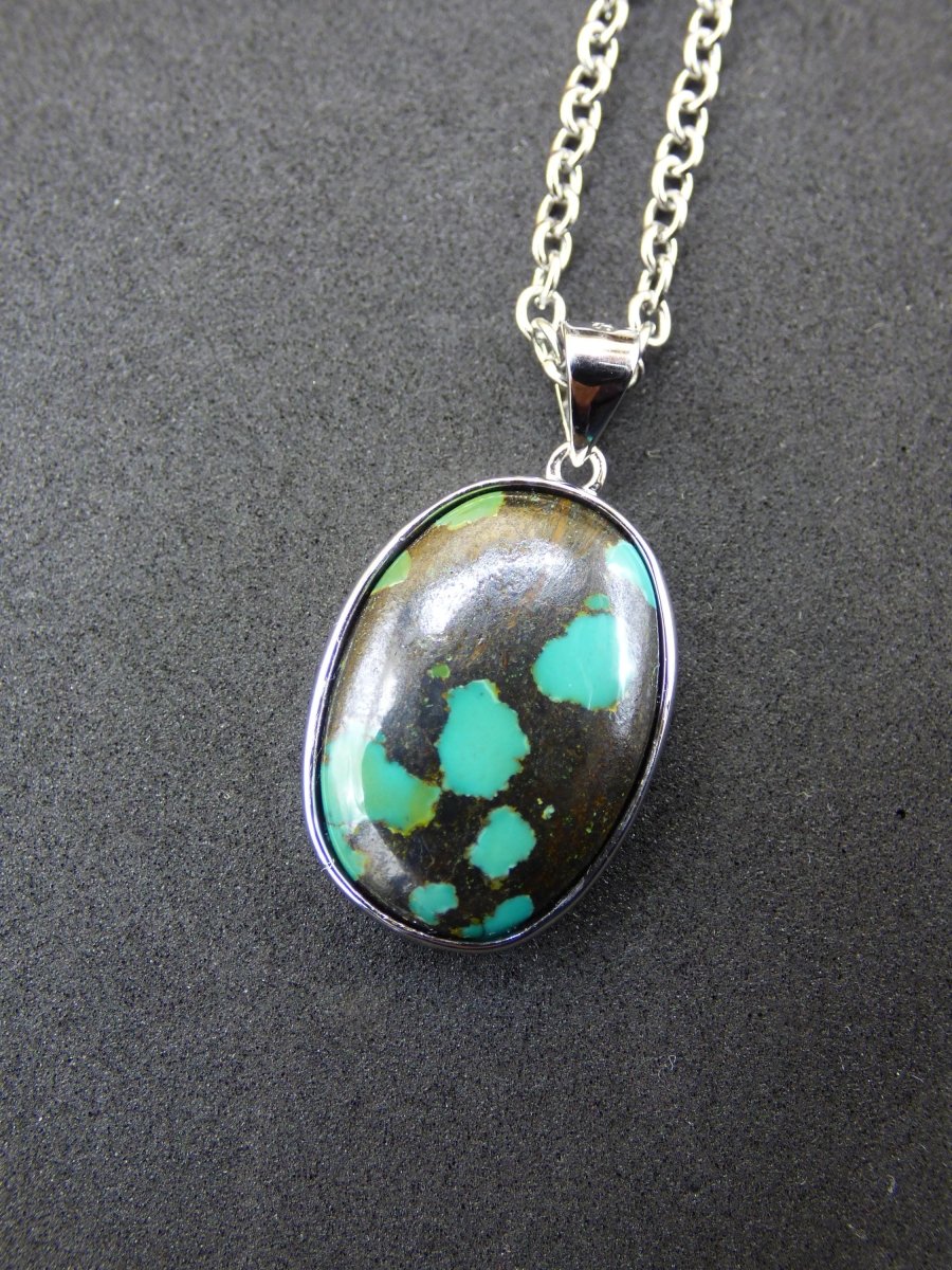 Türkis echt Edelstein Kette 925 Sterling Silber - Edler Frau Mann Schmuck Filigran Hochzeitstag Geburtstag Geschenk Heilstein Rarität Natur - Art of Nature Berlin