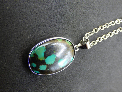 Türkis echt Edelstein Kette 925 Sterling Silber - Edler Frau Mann Schmuck Filigran Hochzeitstag Geburtstag Geschenk Heilstein Rarität Natur - Art of Nature Berlin
