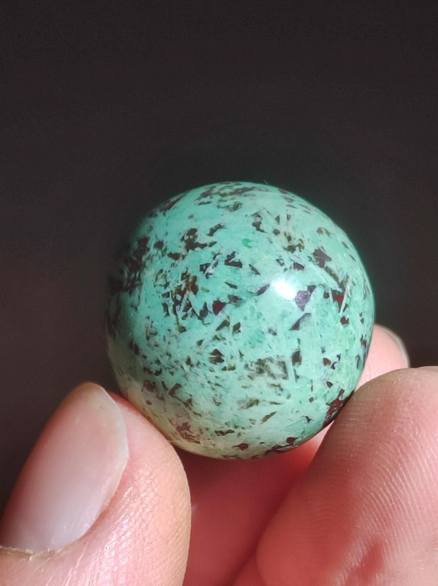 Türkis Kugel 100% natürlich ~ Magische Edelstein Kugel Massage & Deko Crystal Meditation Heilstein Rarität Sammler Mineral Rund blau - Art of Nature Berlin