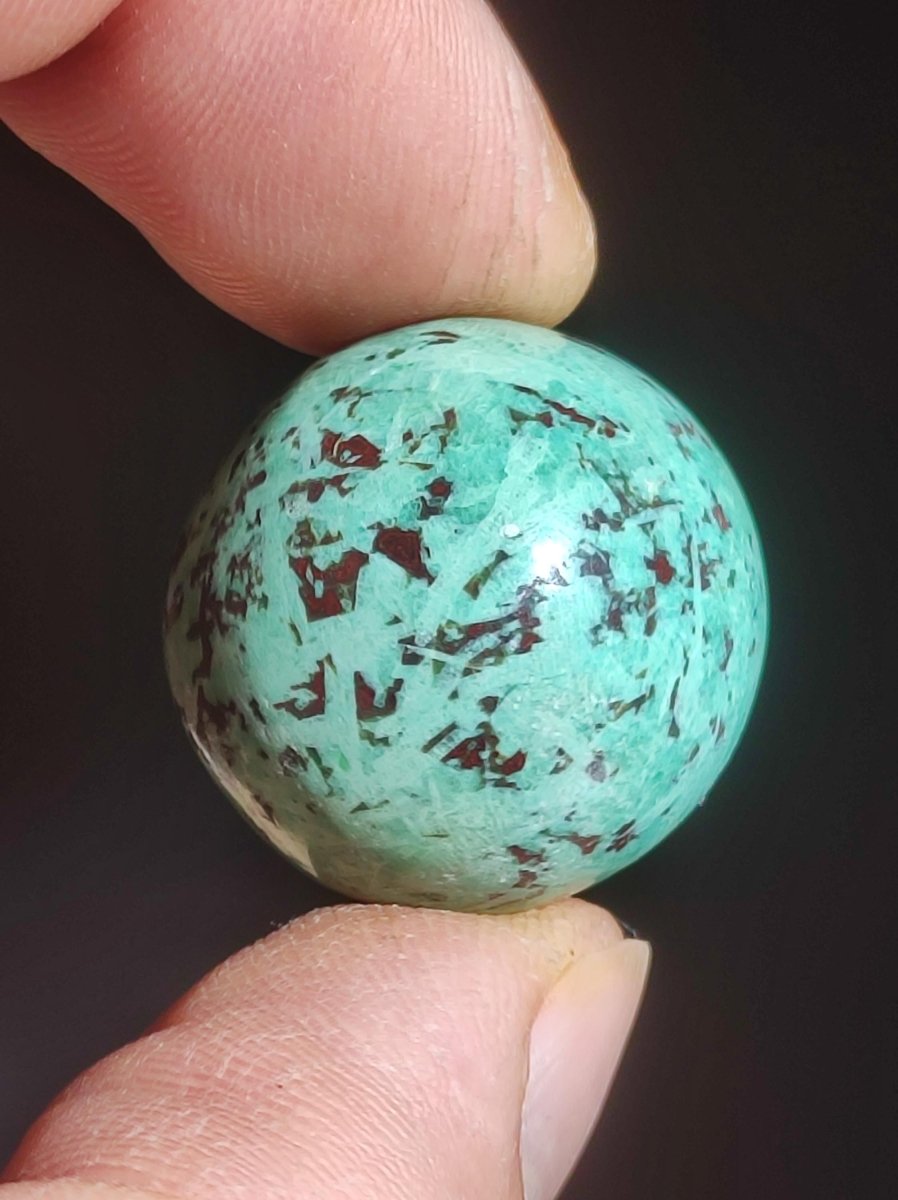 Türkis Kugel 100% natürlich ~ Magische Edelstein Kugel Massage & Deko Crystal Meditation Heilstein Rarität Sammler Mineral Rund blau - Art of Nature Berlin