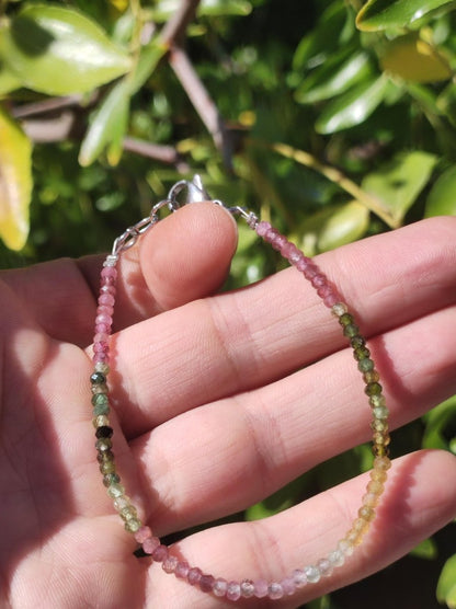 Turmalin bunt AAA - Edelstein Armband 3mm Perlen Heilstein Energie Natur Echt Rarität Unikat Selten Schmuck Frau Mann Er Sie Mutter Geschenk - Art of Nature Berlin