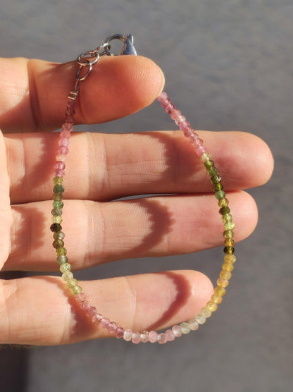 Turmalin bunt AAA - Edelstein Armband 3mm Perlen Heilstein Energie Natur Echt Rarität Unikat Selten Schmuck Frau Mann Er Sie Mutter Geschenk - Art of Nature Berlin