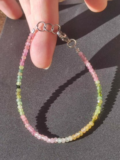 Turmalin bunt AAA - Edelstein Armband 3mm Perlen Heilstein Energie Natur Echt Rarität Unikat Selten Schmuck Frau Mann Er Sie Mutter Geschenk - Art of Nature Berlin