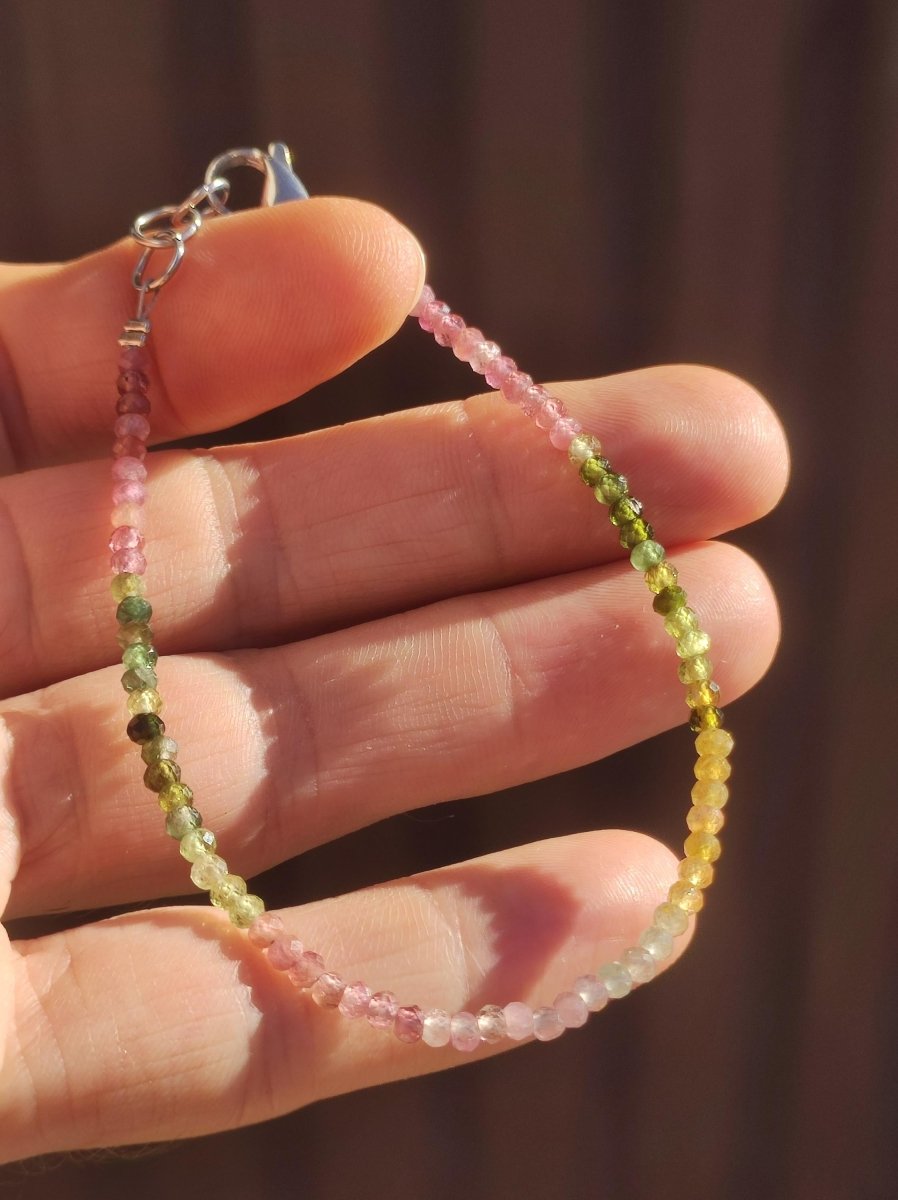 Turmalin bunt AAA - Edelstein Armband 3mm Perlen Heilstein Energie Natur Echt Rarität Unikat Selten Schmuck Frau Mann Er Sie Mutter Geschenk - Art of Nature Berlin