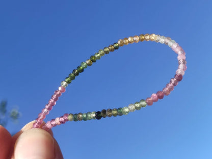Turmalin bunt AAA - Edelstein Armband 3mm Perlen Heilstein Energie Natur Echt Rarität Unikat Selten Schmuck Frau Mann Er Sie Mutter Geschenk - Art of Nature Berlin