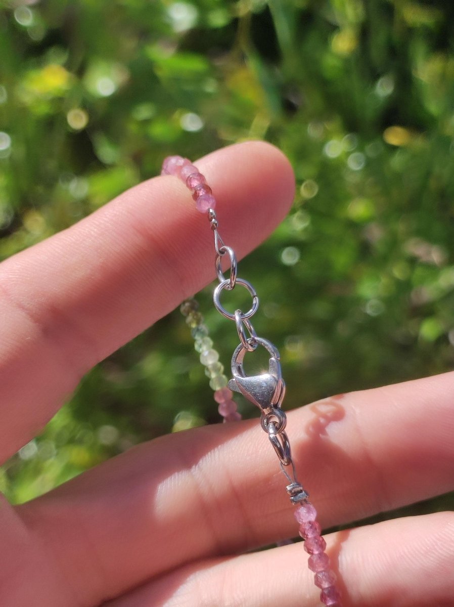 Turmalin bunt AAA - Edelstein Armband 3mm Perlen Heilstein Energie Natur Echt Rarität Unikat Selten Schmuck Frau Mann Er Sie Mutter Geschenk - Art of Nature Berlin