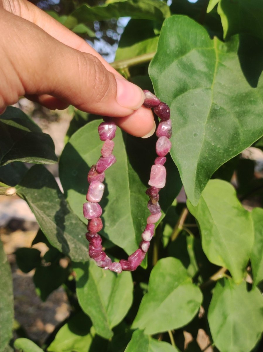 Turmalin pink rosa ~ Stretch Armband - Natur Rarität edel Heilstein Damen Schmuck Geschenk Frau Mutter Mann Unisex Er Sie - Art of Nature Berlin