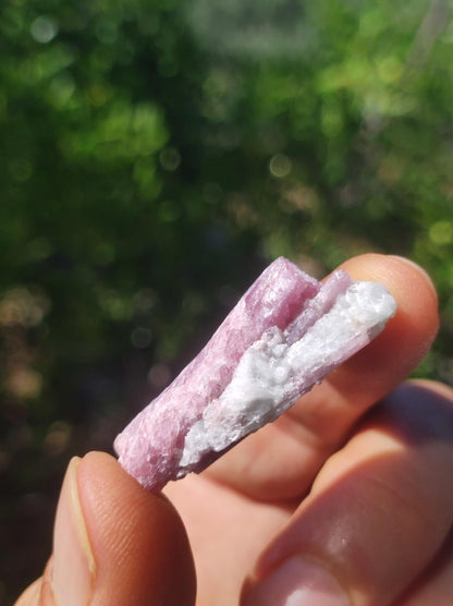 Turmalin Quarz Pink Rosa roh Sammler Stufen Rarität Edelstein Deko Kristall Heilstein Mineral Kollektion Energie Natur Meditation HIPPIE - Art of Nature Berlin