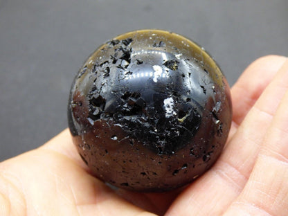Turmalin schwarz / Schörl ~ Magische Edelstein Kugel Massage & Deko Sphere Crystal Spielkugel Meditation ~HIPPIE ~GOA~Boho~Ethno~Heilstein - Art of Nature Berlin