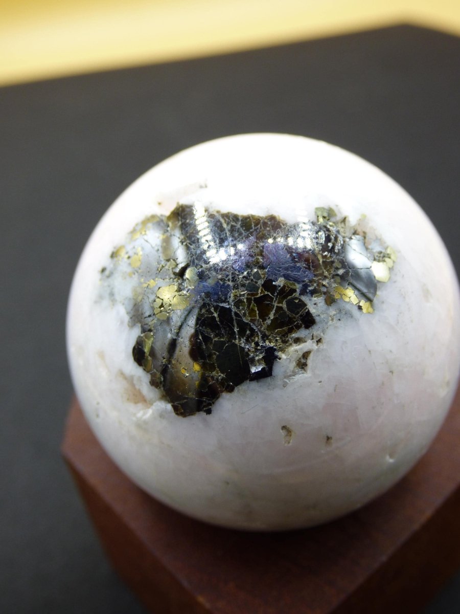 UV Aktiv Mangano Calcit + Epidot *Rarität* rosa Pink Herz Kristall Edelstein Deko Haus Altar Sammler Mineral Selten Rarität Heilstein - Art of Nature Berlin