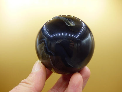 UV AKTIV Volcanic Achat - Edelstein Kugel Deko Sphere Massage Kristall Sammler Meditation Heilstein Frau Mann Geschenk Er Sie Haus Energie - Art of Nature Berlin