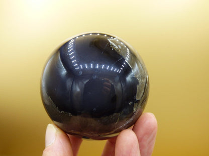 UV AKTIV Volcanic Achat - Edelstein Kugel Deko Sphere Massage Kristall Sammler Meditation Heilstein Frau Mann Geschenk Er Sie Haus Energie - Art of Nature Berlin