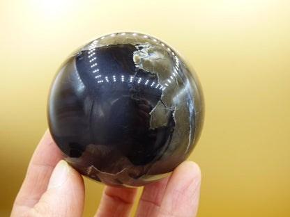 UV AKTIV Volcanic Achat - Edelstein Kugel Deko Sphere Massage Kristall Sammler Meditation Heilstein Frau Mann Geschenk Er Sie Haus Energie - Art of Nature Berlin