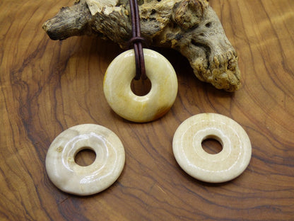 Versteinertes Holz Donut ~ Edelstein Kette ~HIPPIE ~GOA ~Boho ~Ethno ~Nature ~Heilstein - Art of Nature Berlin